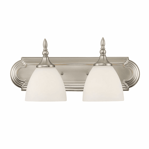 Savoy House Herndon 2-LT Bath Bar - Satin Nickel - 8-1007-2-SN