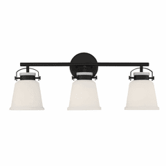 Savoy House Kaden 3-Light Bathroom Vanity Light - Matte Black - 8-1627-3-BK