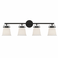 Savoy House Kaden 4-Light Bathroom Vanity Light - Matte Black - 8-1627-4-BK
