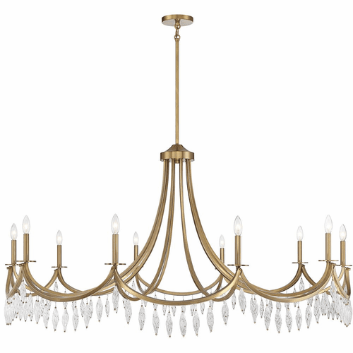 Savoy House Kameron 10-Light Chandelier - Brass - 1-1805-10-322