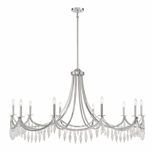 Savoy House Kameron 10-Light Chandelier - Polished Nickel - 1-1805-10-109