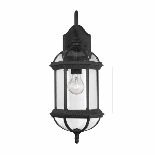 Savoy House Kensington Wall Mount Lantern - Textured Black - 5-0630-BK