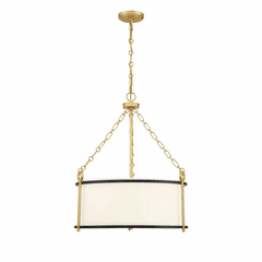 Savoy House Kian 3-Light Pendant - Matte Black w/True Gold - 7-1920-3-261