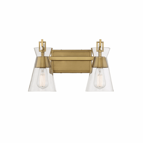 Savoy House Lakewood 2-Light Bathroom Vanity Light - Brass - 8-1830-2-322