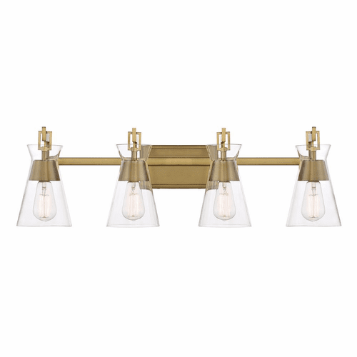 Savoy House Lakewood 4-Light Bathroom Vanity Light - Brass - 8-1830-4-322
