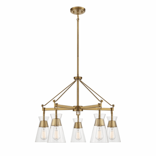 Savoy House Lakewood 5-Light Chandelier - Brass - 1-1832-5-322