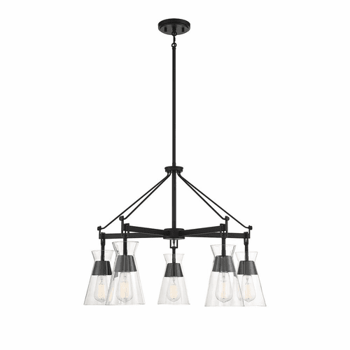 Savoy House Lakewood 5-Light Chandelier - Matte Black - 1-1832-5-89