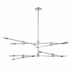 Savoy House Lyrique 12-LT Chandelier - Polished Nickel - 1-7001-12-109