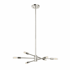 Savoy House Lyrique 6-LT Chandelier - Polished Nickel - 1-7000-6-109