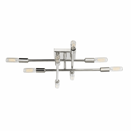 Savoy House Lyrique 8-LT Semi Flush - Polished Nickel - 6-7003-8-109