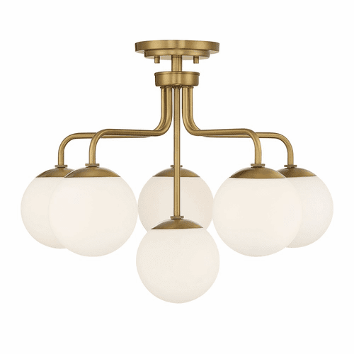 Savoy House Marco 6-Light Ceiling Light - Brass - 6-1950-6-322