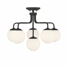 Savoy House Marco 6-Light Ceiling Light - Matte Black - 6-1950-6-89