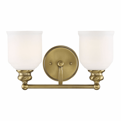 Savoy House Melrose 2-LT Bath Bar - Warm Brass - 8-6836-2-322