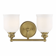 Savoy House Melrose 2-LT Bath Bar - Warm Brass - 8-6836-2-322