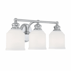 Savoy House Melrose 3-LT Bath Bar - Polished Chrome - 8-6836-3-11