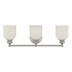 Savoy House Melrose 3-LT Bath Bar - Satin Nickel - 8-6836-3-SN