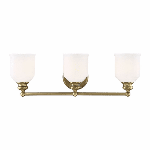 Savoy House Melrose 3-LT Bath Bar - Warm Brass - 8-6836-3-322