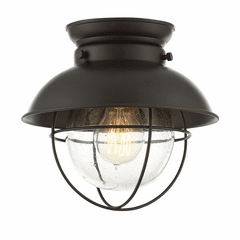 Savoy House Meridian 1 Light Flush Mount - Oil Rubbed Bronze - M60009ORB