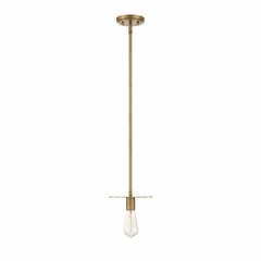 Savoy House Meridian 1 Light Mini-Pendant - Natural Brass - M70113NB
