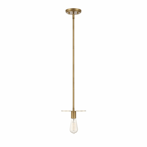 Savoy House Meridian 1 Light Mini-Pendant - Natural Brass - M70113NB