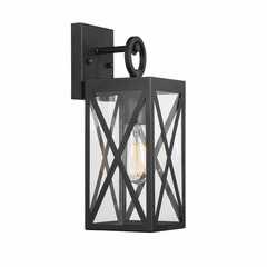 Savoy House Meridian 1 Light Outdoor Wall Sconce - Black - M50027BK