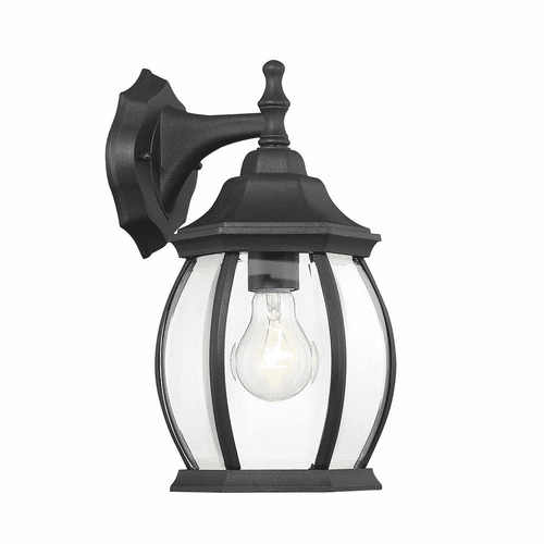 Savoy House Meridian 1-Light Outdoor Wall Sconce - Black - M50053BK