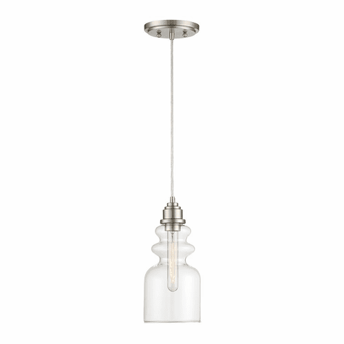 Savoy House Meridian 1 Light Pendant - Brushed Nickel - M70018BN