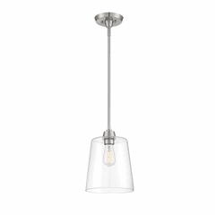 Savoy House Meridian 1 Light Pendant - Brushed Nickel - M70081BN