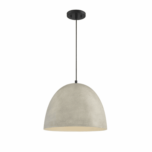Savoy House Meridian 1 Light Pendant - Concrete - M70093CMBK