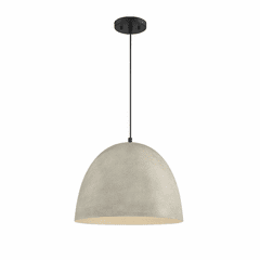 Savoy House Meridian 1 Light Pendant - Concrete - M70093CMBK