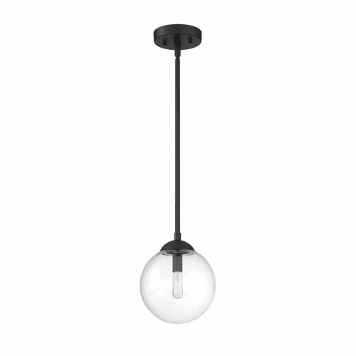 Savoy House Meridian 1 Light Pendant - Matte Black - M70067MBK