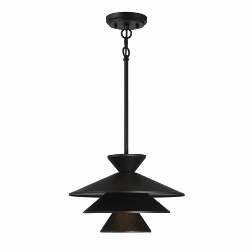 Savoy House Meridian 1 Light Pendant - Matte Black - M70096MBK