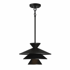 Savoy House Meridian 1 Light Pendant - Matte Black - M70096MBK