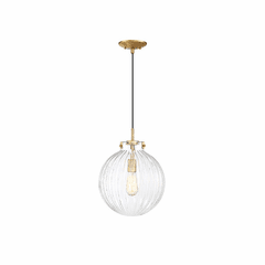 Savoy House Meridian 1 Light Pendant - Natural Brass - M70068NB