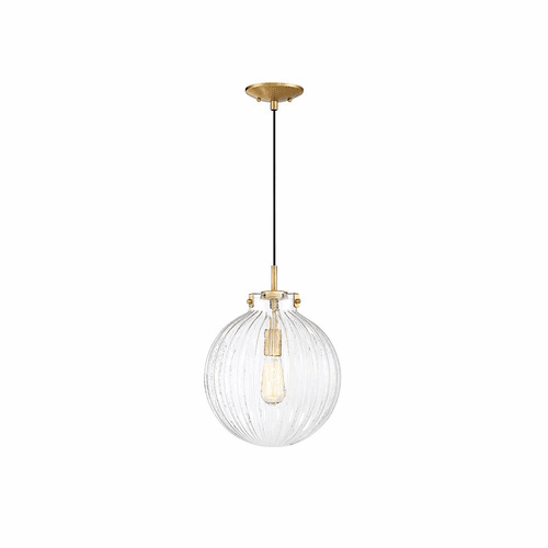 Savoy House Meridian 1 Light Pendant - Natural Brass - M70068NB