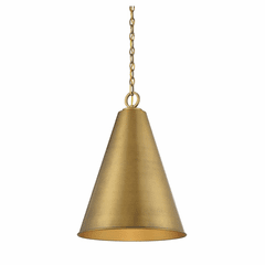 Savoy House Meridian 1 Light Pendant - Natural Brass - M70112NB