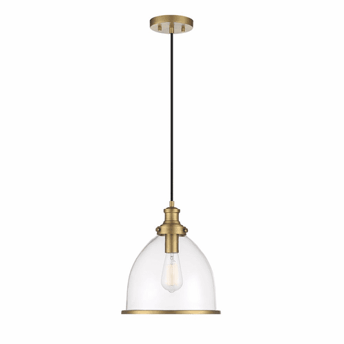 Savoy House Meridian 1-Light Pendant - Natural Brass - M70119NB