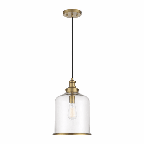 Savoy House Meridian 1-Light Pendant - Natural Brass - M70120NB
