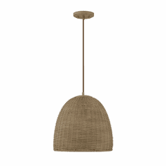 Savoy House Meridian 1 Light Pendant - Natural Wicker - M70107NWIC