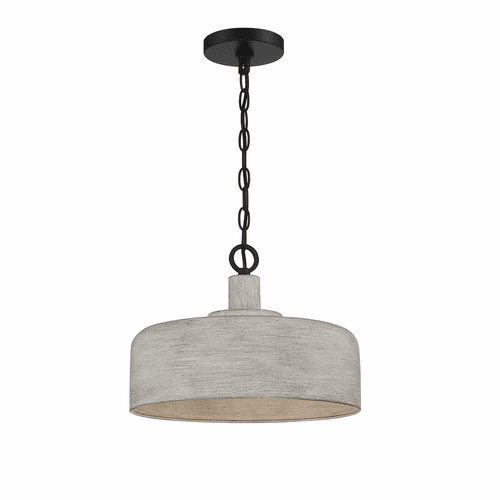 Savoy House Meridian 1 Light Pendant - Weathered Gray - M70103WGBK