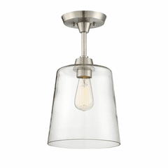 Savoy House Meridian 1 Light Semi-Flush - Brushed Nickel - M60010BN