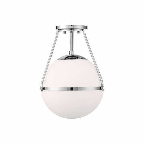 Savoy House Meridian 1 Light Semi-Flush - Chrome - M60054CH