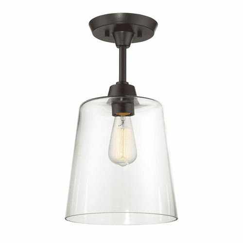 Savoy House Meridian 1 Light Semi-Flush - Oil Rubbed Bronze - M60010ORB