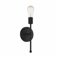 Savoy House Meridian 1 Light Wall Sconce - Matte Black - M90005MBK