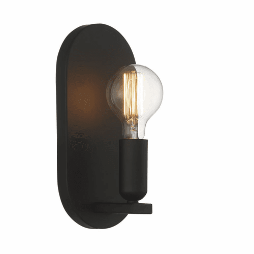 Savoy House Meridian 1-Light Wall Sconce - Matte Black - M90059MBK