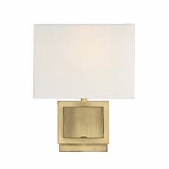 Savoy House Meridian 1 Light Wall Sconce - Natural Brass - M90009NB