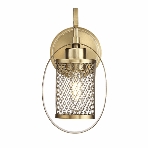 Savoy House Meridian 1 Light Wall Sconce - Natural Brass - M90015NB