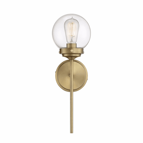 Savoy House Meridian 1 Light Wall Sconce - Natural Brass - M90025NB