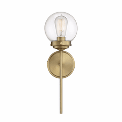 Savoy House Meridian 1 Light Wall Sconce - Natural Brass - M90025NB