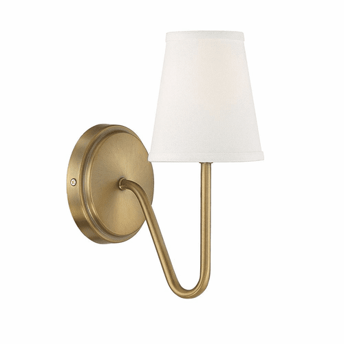 Savoy House Meridian 1 Light Wall Sconce - Natural Brass - M90054NB